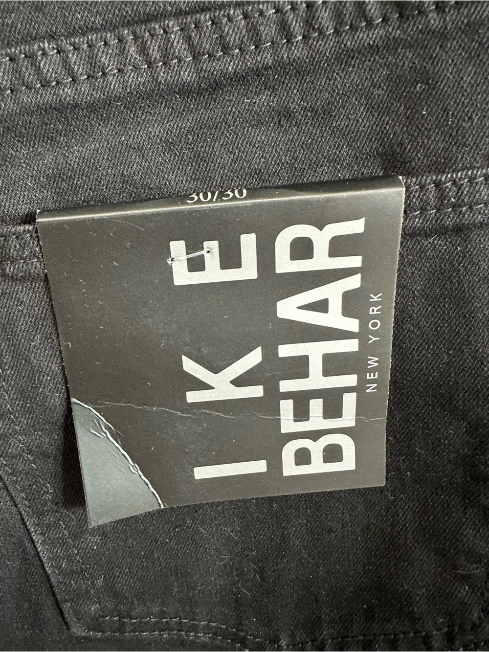Ike Behar New York Men’s Onyx Black Slim Fit Stretch Jeans 30x30 NWT MSRP $128
